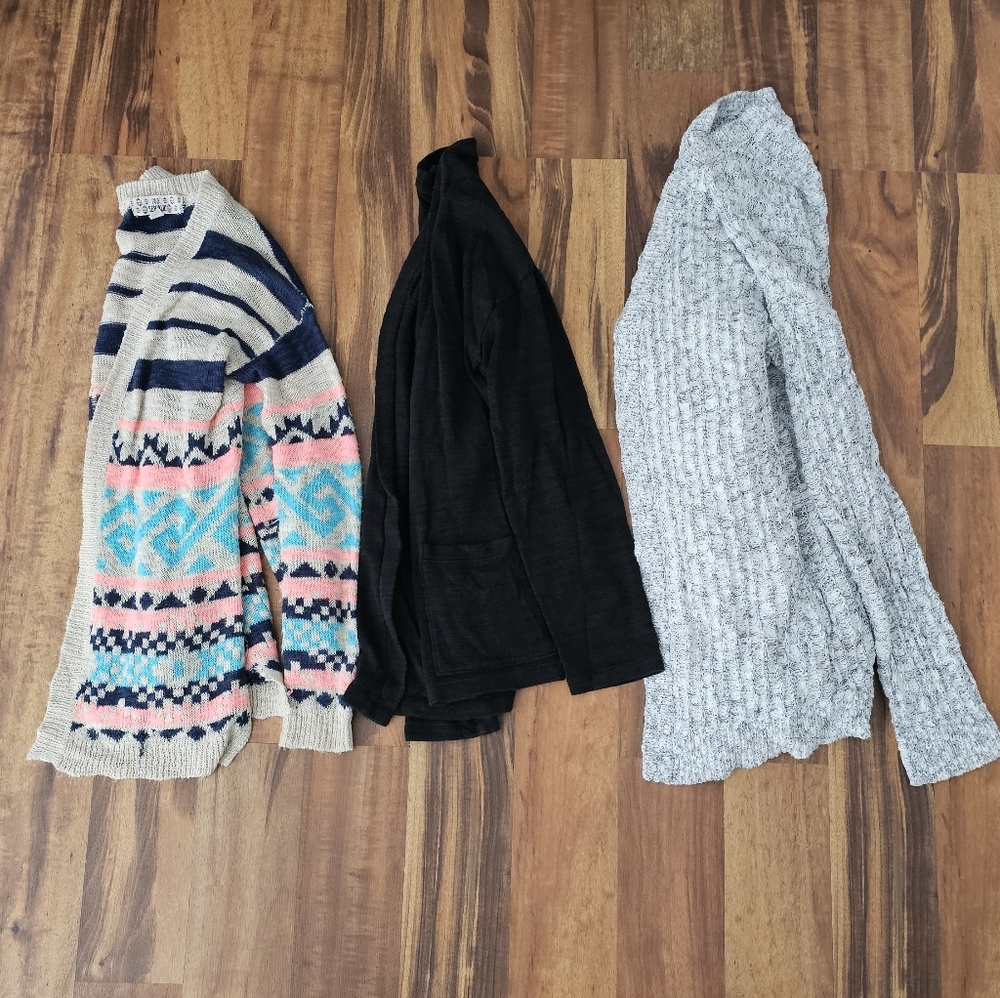 Girls Sweaters, Set Of 3